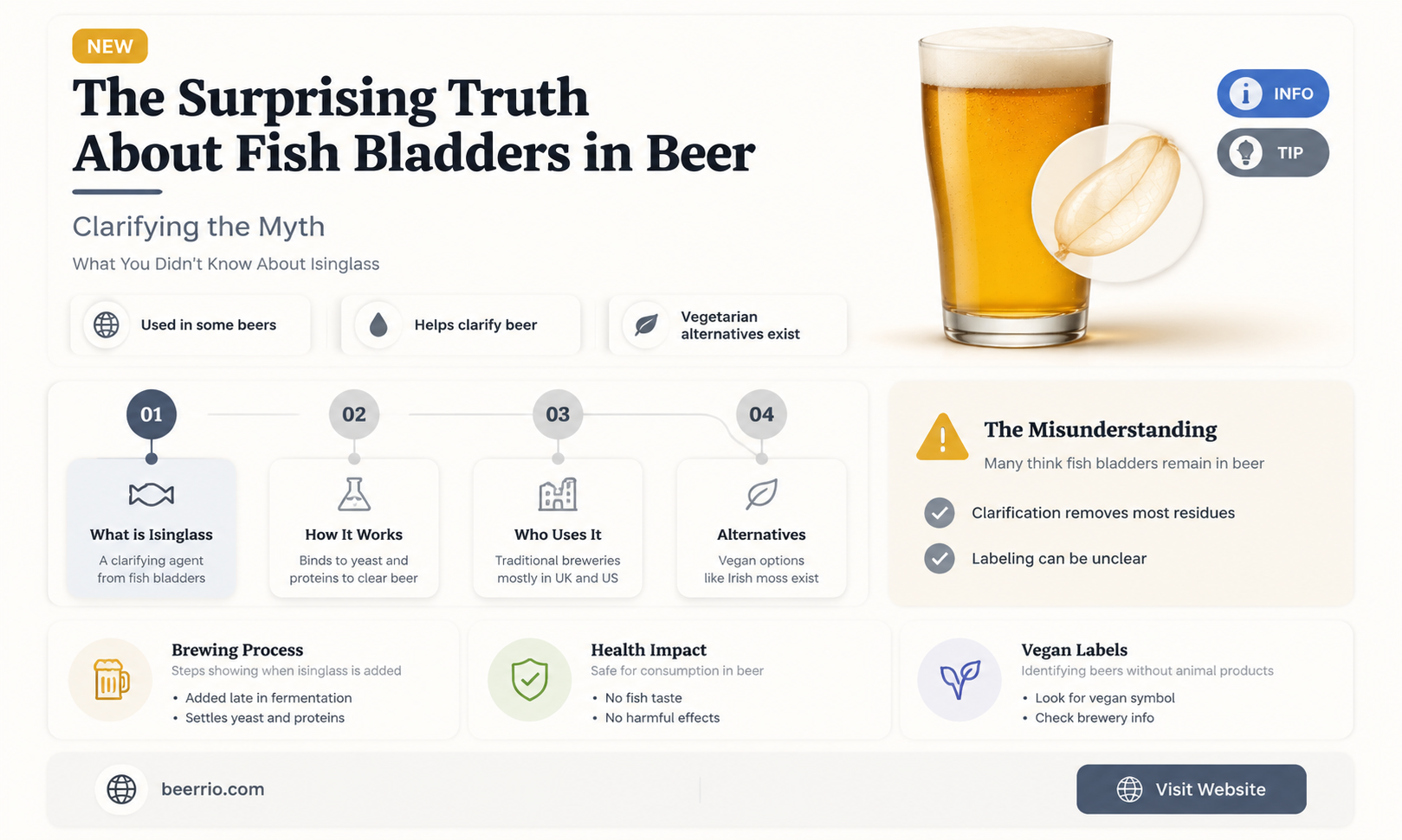 do they put fish bladder in beer