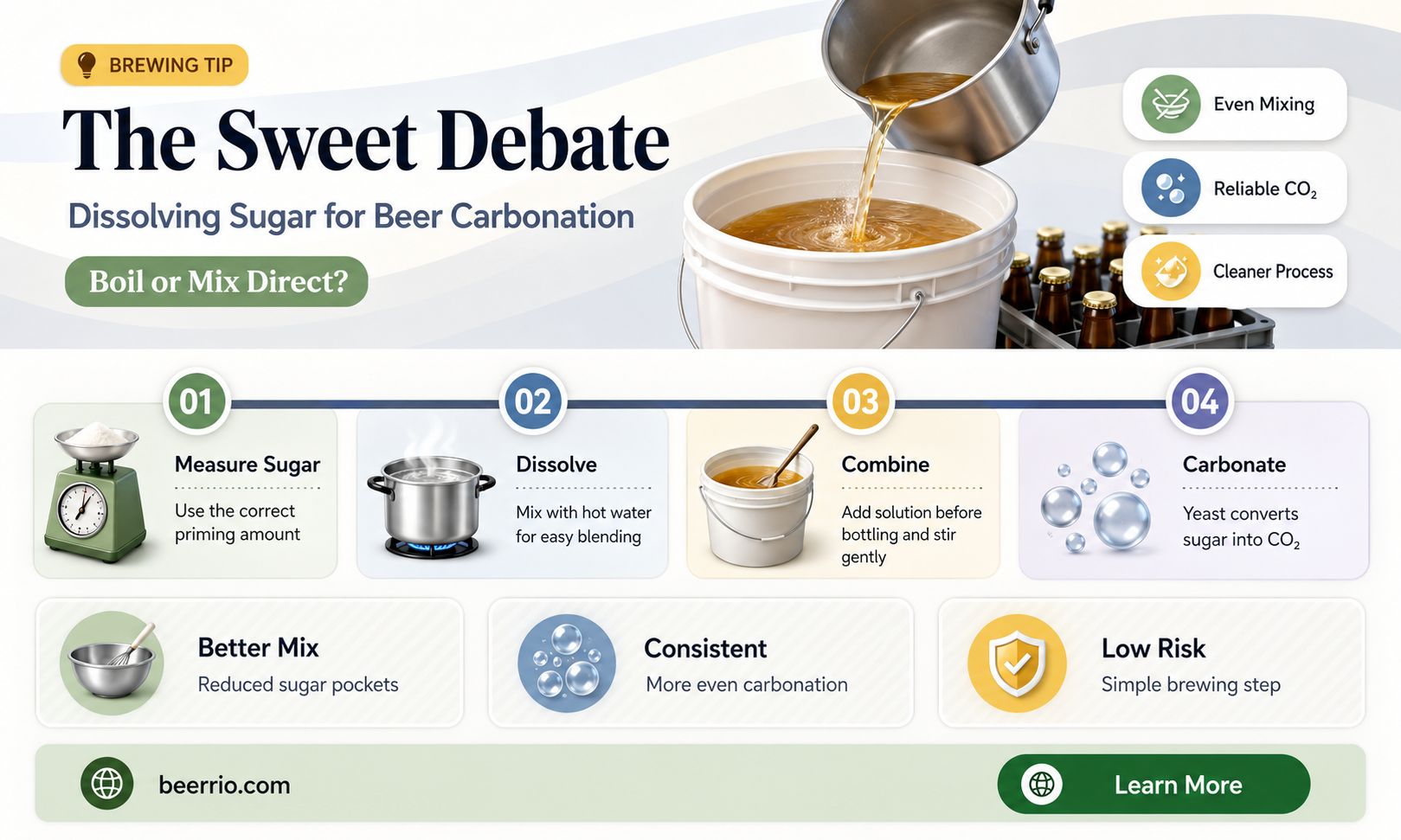 do i dossolbe sugar before adding to beer for carbonation