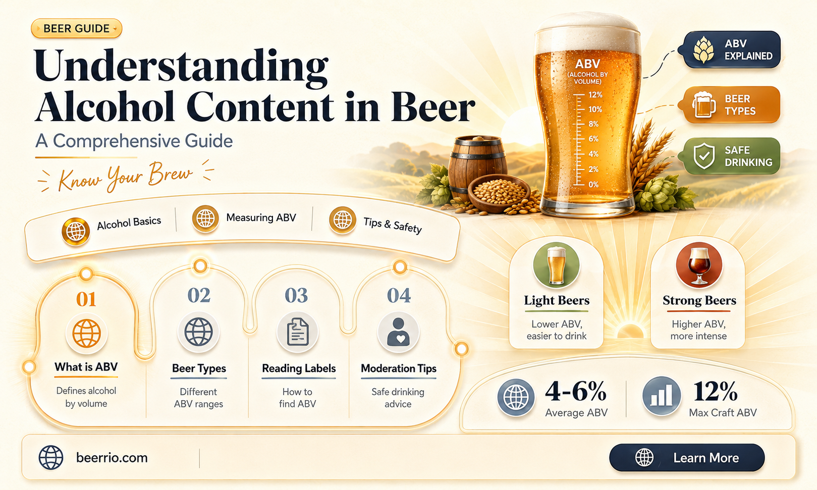 what of beer is alcohol