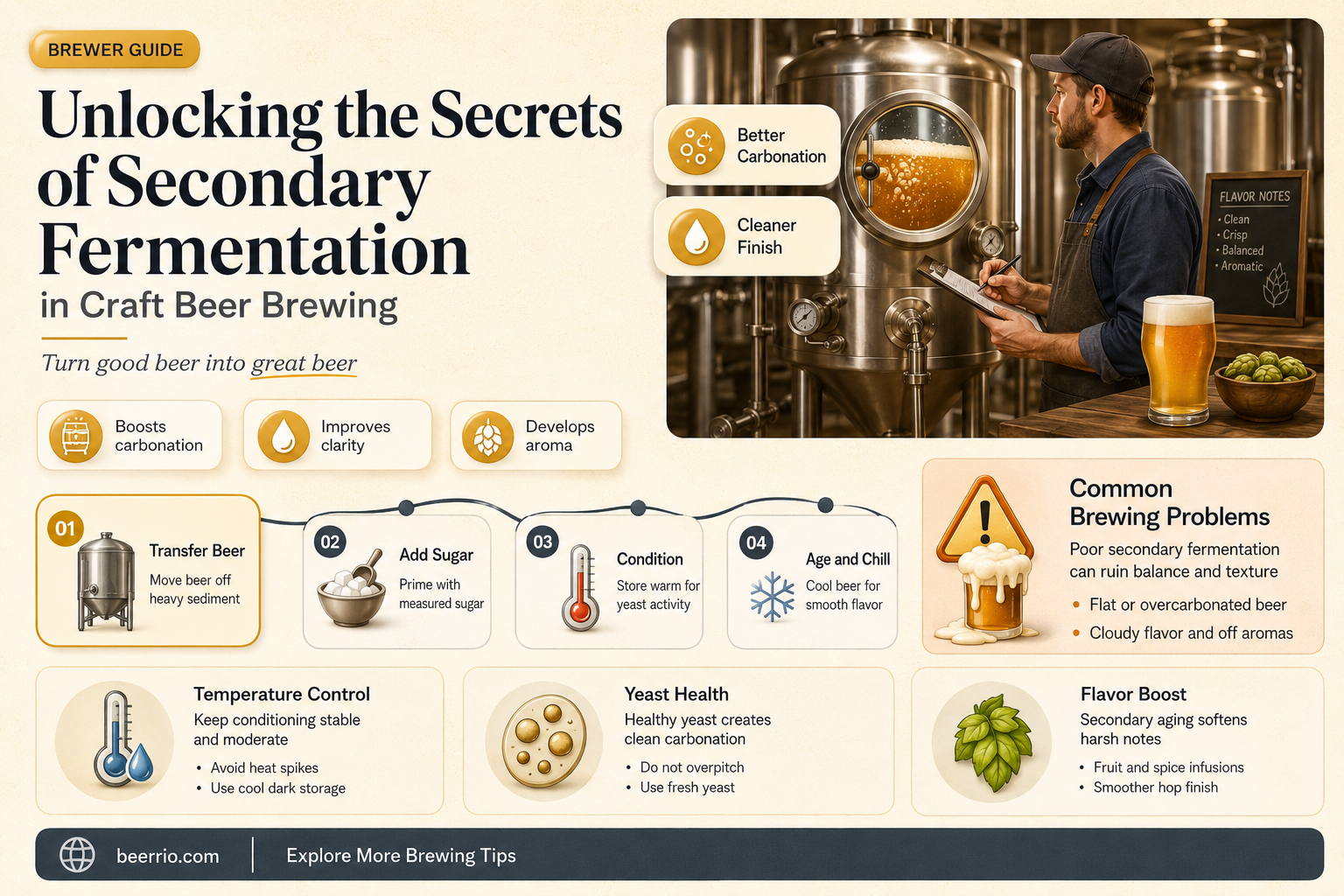 what is secondary fermentation in brewing beer