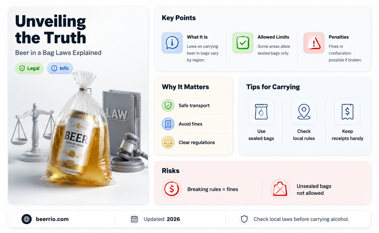 are you required to put a beer in a bag