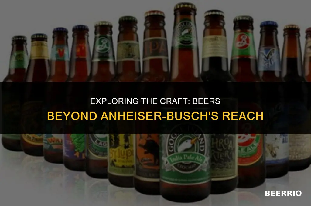 what beer is not made by anheiser bush