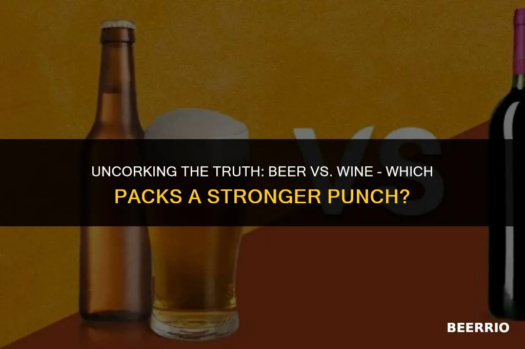 what gets you more drunk beer or wine