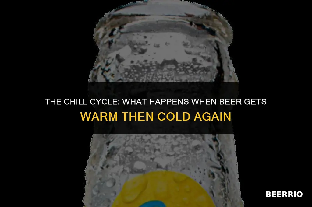 what happens if beer gets warm then cold again