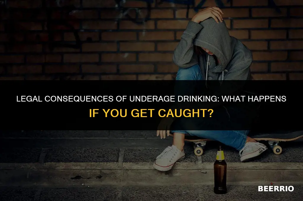 what happens if i get caught with beer underage