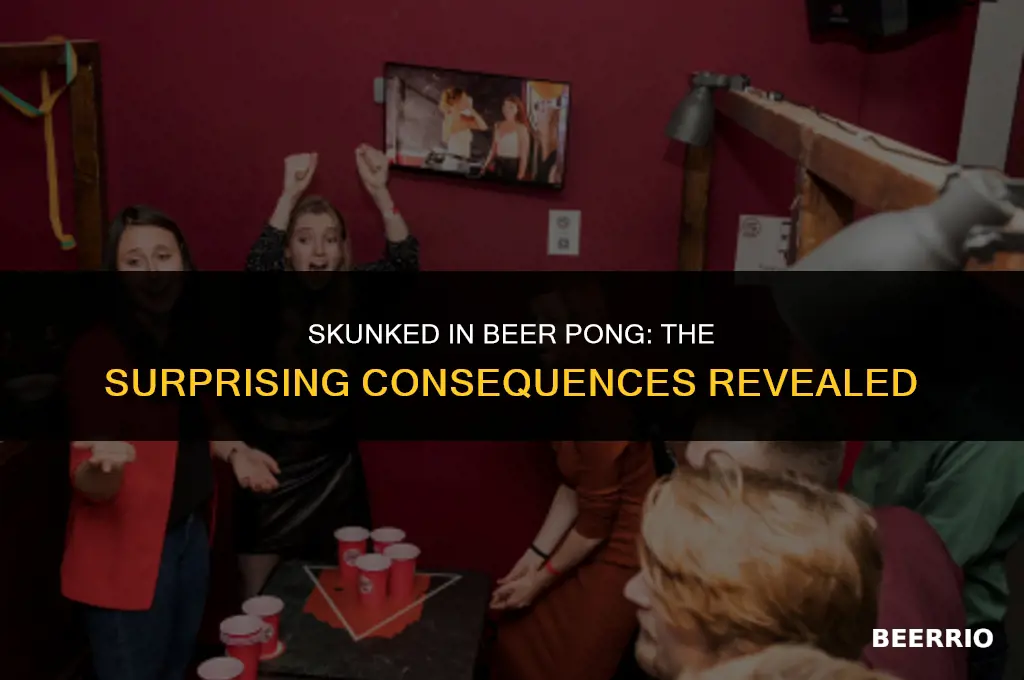 what happens if you get skunked in beer pong