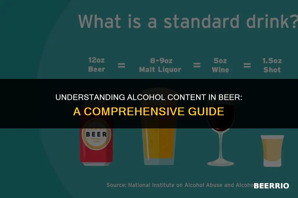 what of beer is alcohol