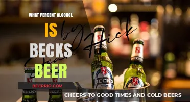 Exploring the Alcohol Content of Beck's Beer: A Comprehensive Guide