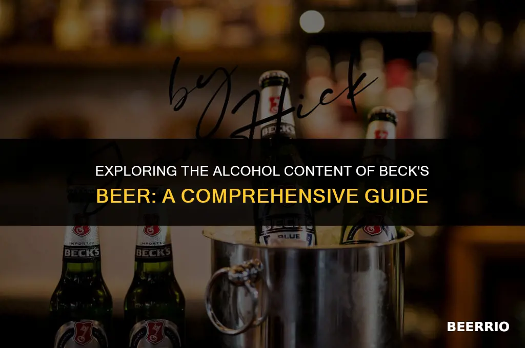 what percent alcohol is becks beer