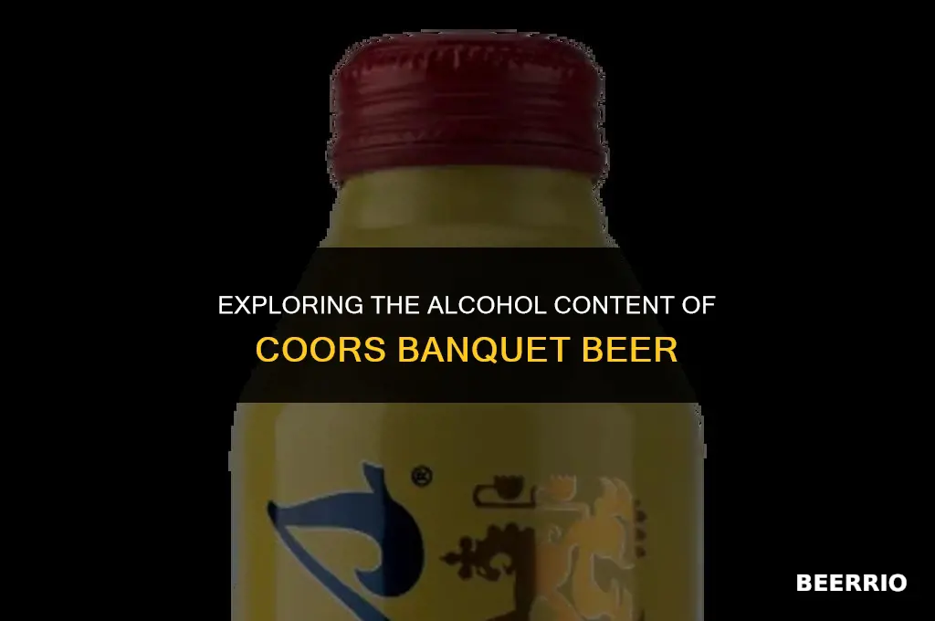 what percent alcohol is coors banquet beer