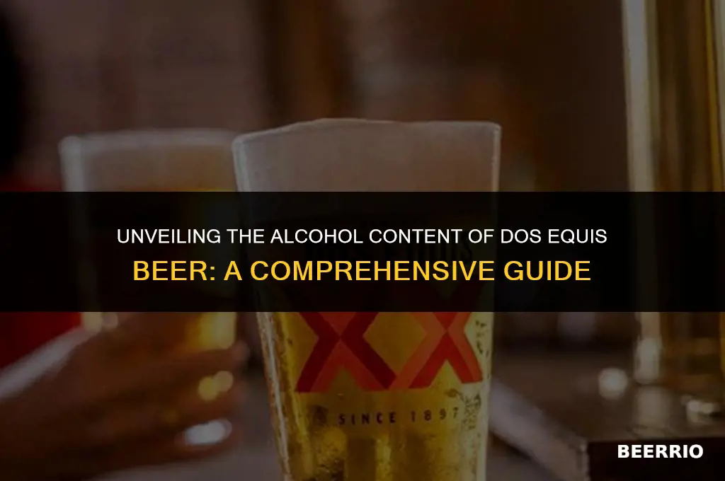 what percent alcohol is dos equis beer