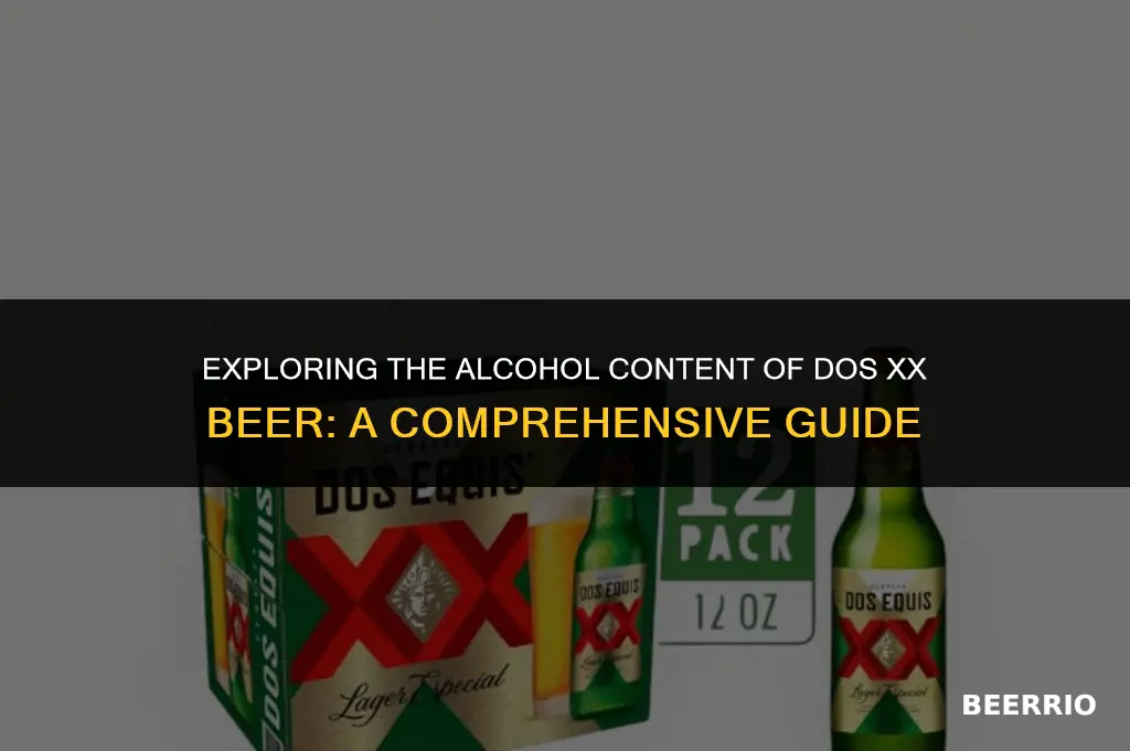 what percent alcohol is dos xx beer