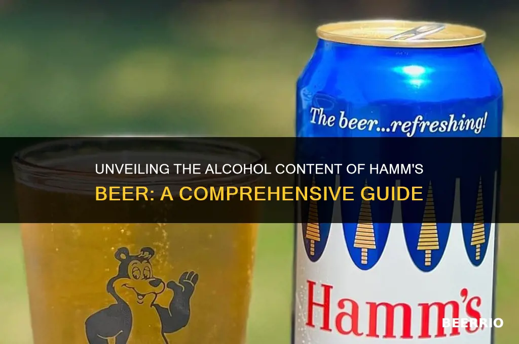 what percent alcohol is hamm