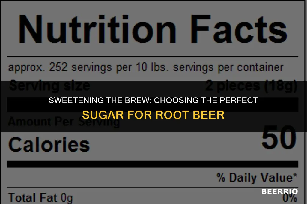 what sugar for root beer