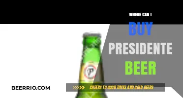 Where to Find Presidente Beer: A Comprehensive Guide