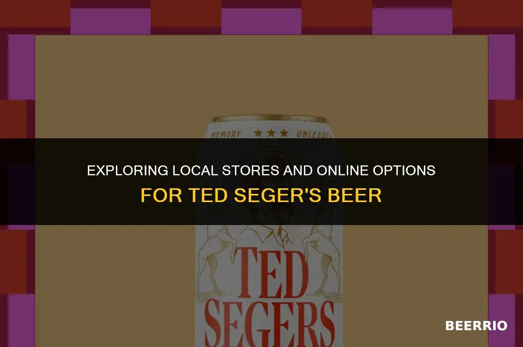 where can i buy ted segers beer