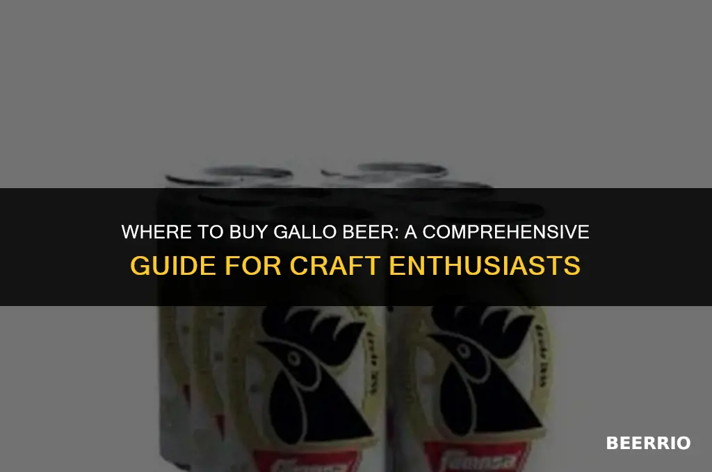 where to buy gallo beer