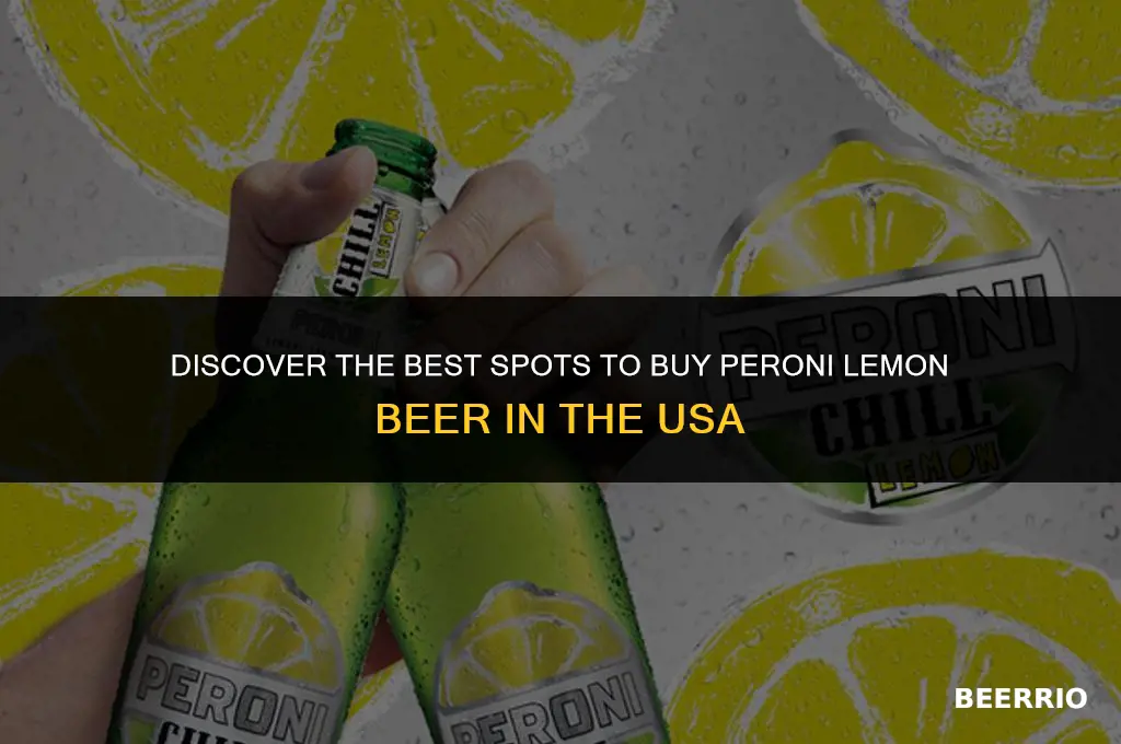 where to buy peroni lemon beer in usa