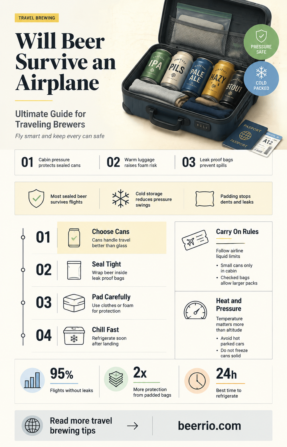 will beer survive an airplane