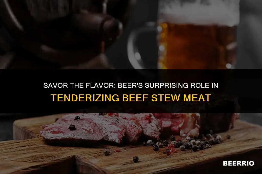 will beer tenderize beef stew meat