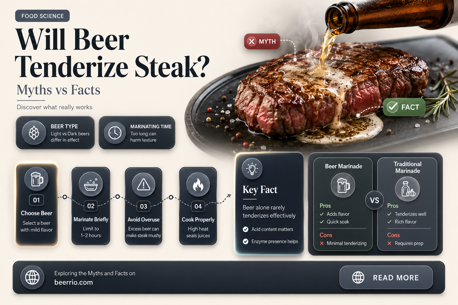 will beer tenderize steak