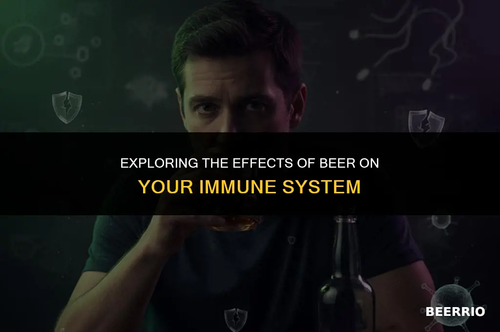 will beer weaken your immune system