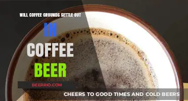Exploring the Settling Behavior of Coffee Grounds in Coffee Beer